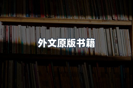 外文原版书籍
